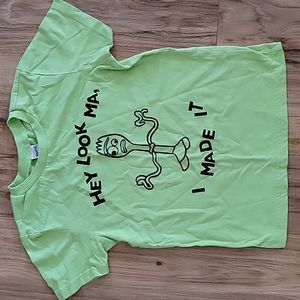 Kavio, neon green, 5t kids shirt.